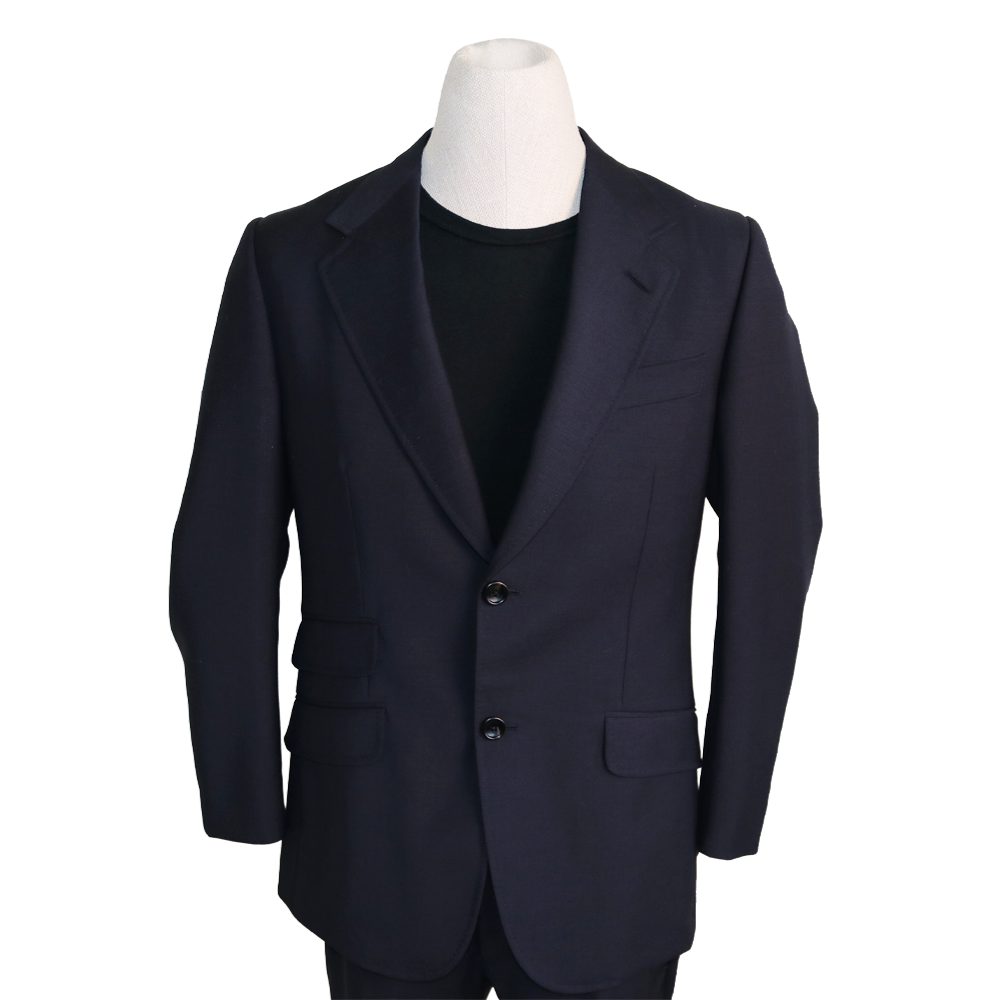 Gucci L'Aveugle Par Amour Kingsnake Embroidered Black Mohair-Wool Suit Set