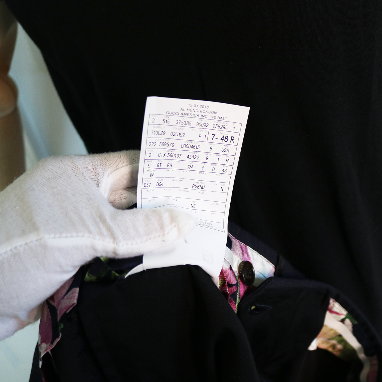 Gucci L'Aveugle Par Amour Kingsnake Embroidered Black Mohair-Wool Suit Set