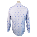 Gucci Blue Checks Cotton Tiger Head Embroidered Shirt