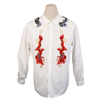 Gucci White Embroidered Shirt