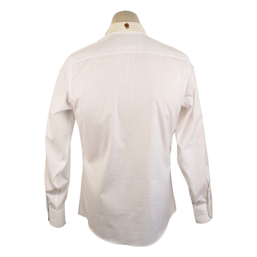 Gucci Ivory Cotton Shirt with Gold Bee & Snake Embroidery