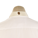 Gucci Ivory Cotton Shirt with Gold Bee & Snake Embroidery