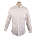 Gucci Ivory Cotton Shirt with Gold Bee & Snake Embroidery