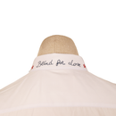 Gucci White Shirt with “Blind for Love” Collar Embroidery