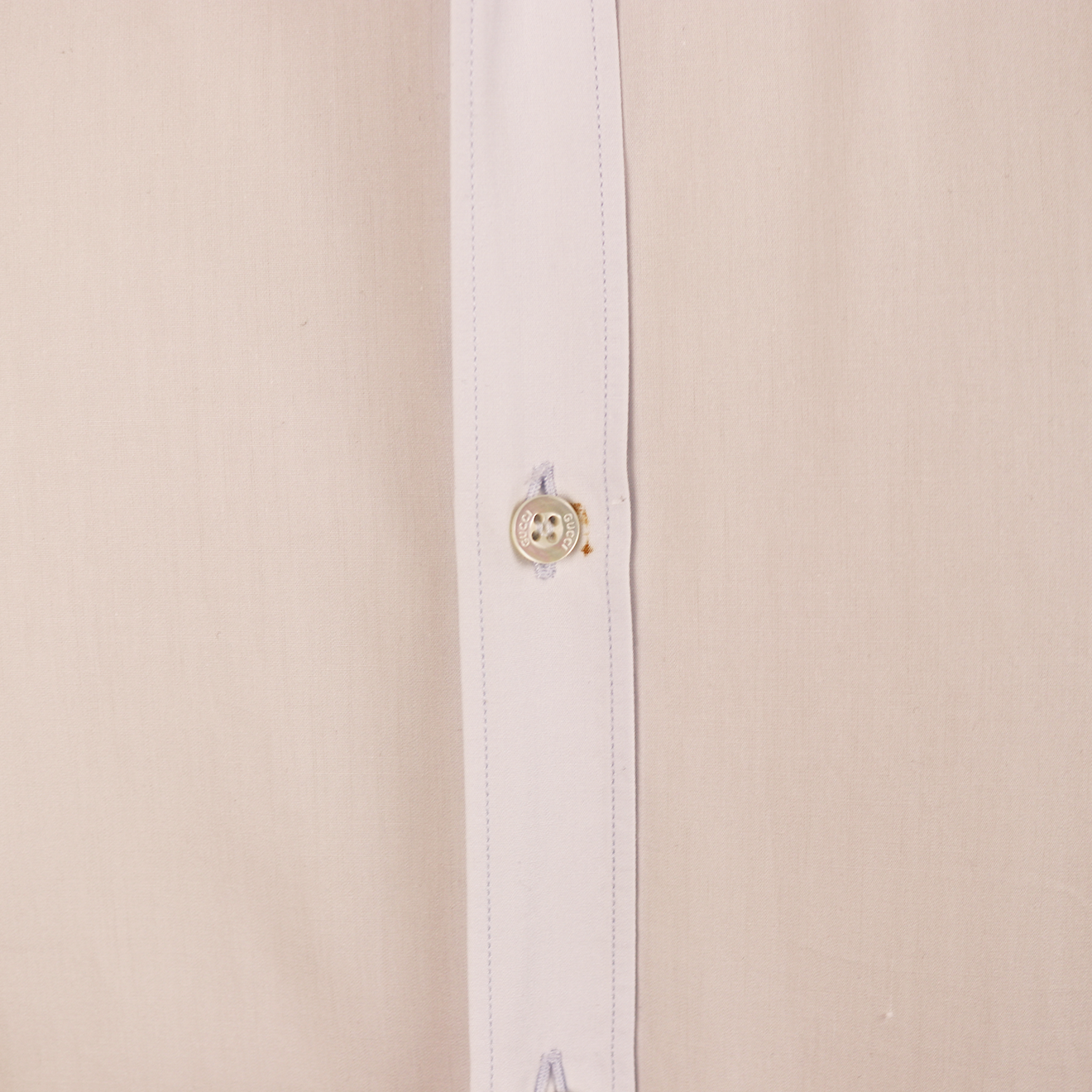 Gucci White Shirt with “Blind for Love” Collar Embroidery