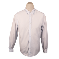 Gucci White Shirt with “Blind for Love” Collar Embroidery