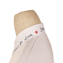 Gucci White Shirt with “Blind for Love” Collar Embroidery