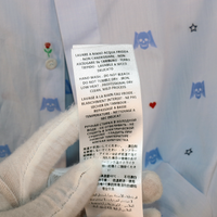 Gucci White Shirt with Blue Skull Embroidery and Club Collar