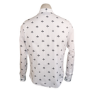 Gucci White Bee & Star Print Cotton Shirt