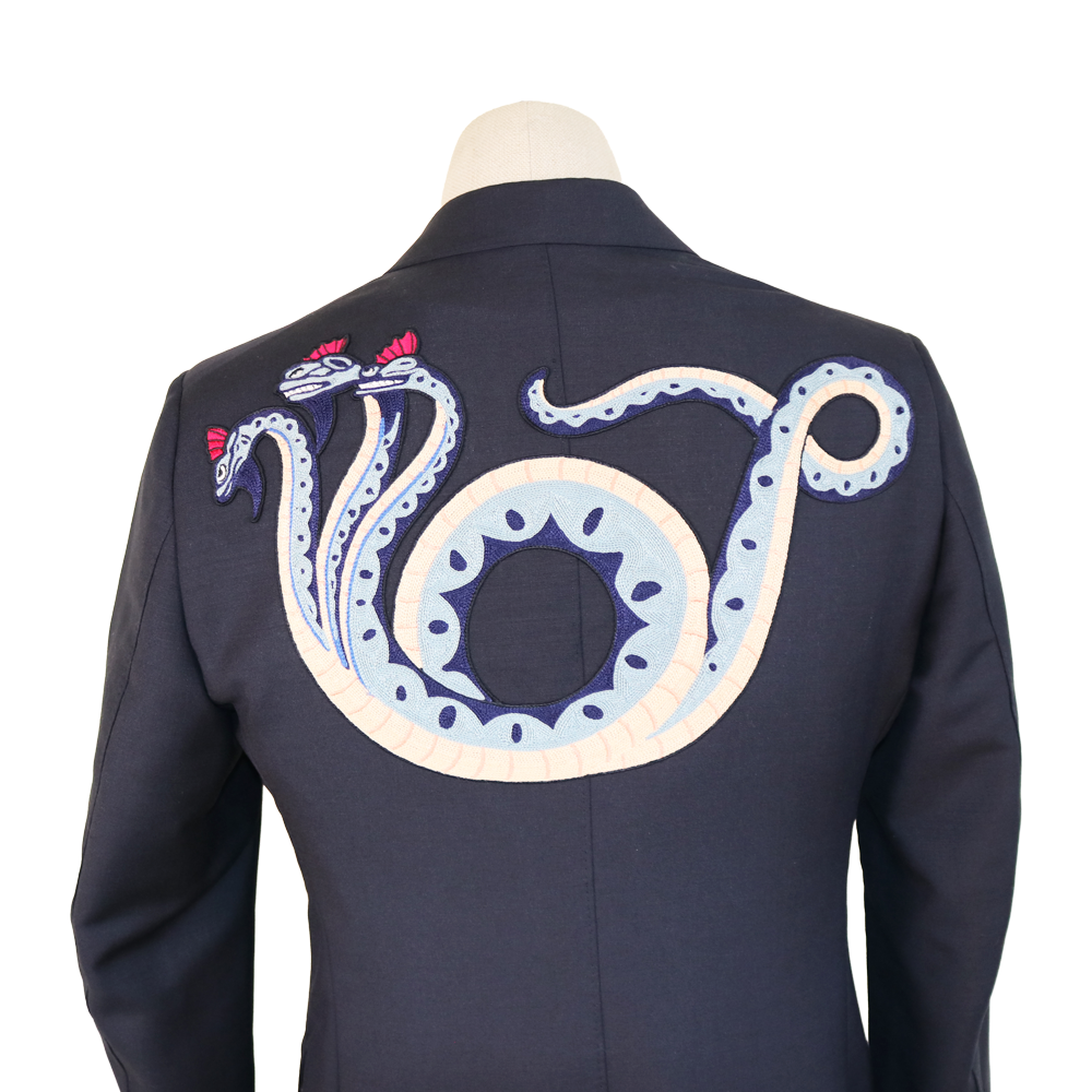 Gucci Dark Navy Suit  Mohair-Wool Suit Set