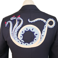 Gucci Dark Navy Suit  Mohair-Wool Suit Set