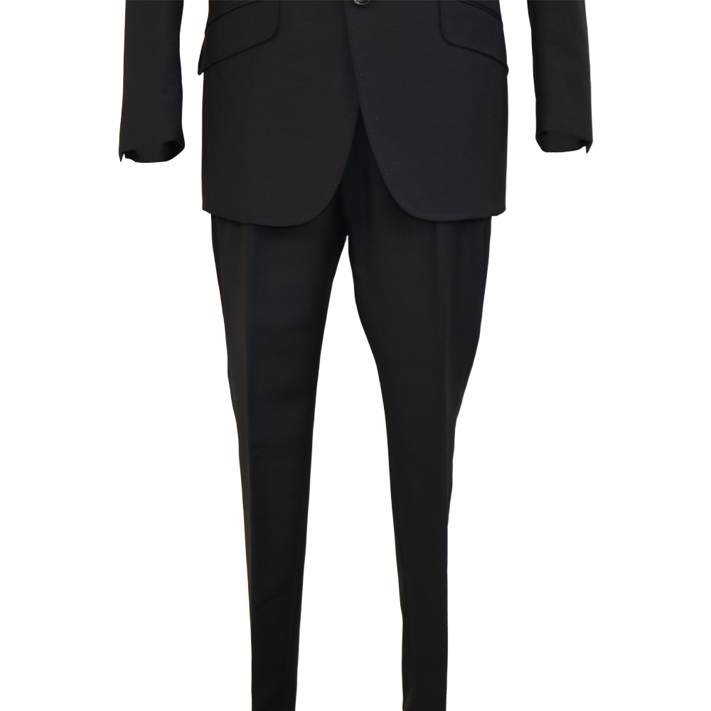 Gucci Black Jeweled Cobra Embroidered Mohair-Wool Suit Set
