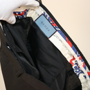 Gucci Black Jeweled Cobra Embroidered Mohair-Wool Suit Set