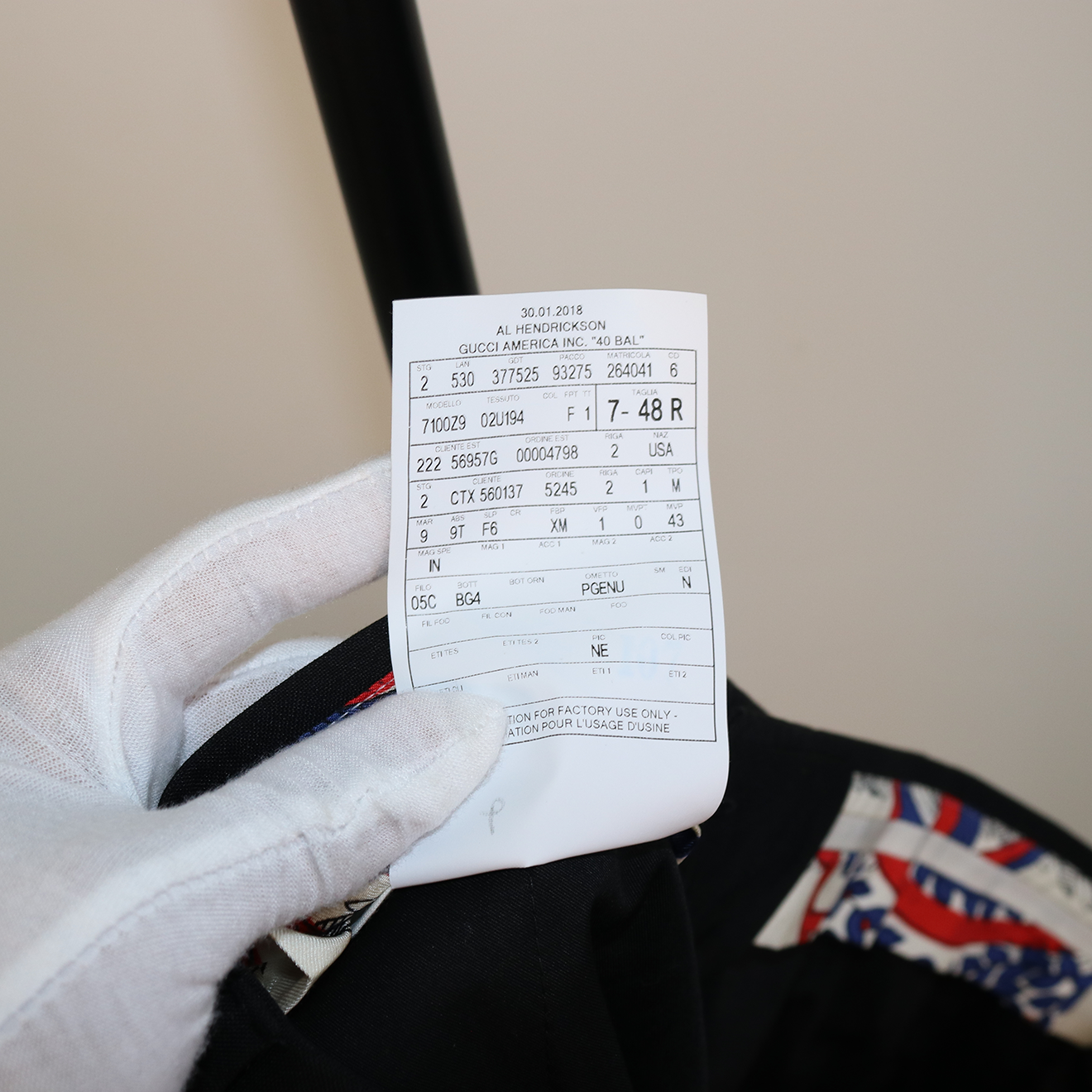 Gucci Black Jeweled Cobra Embroidered Mohair-Wool Suit Set