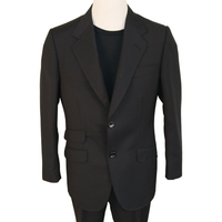 Gucci Black Jeweled Cobra Embroidered Mohair-Wool Suit Set