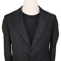Gucci Black Wool Suit with Loved Dragon Back Embroidery