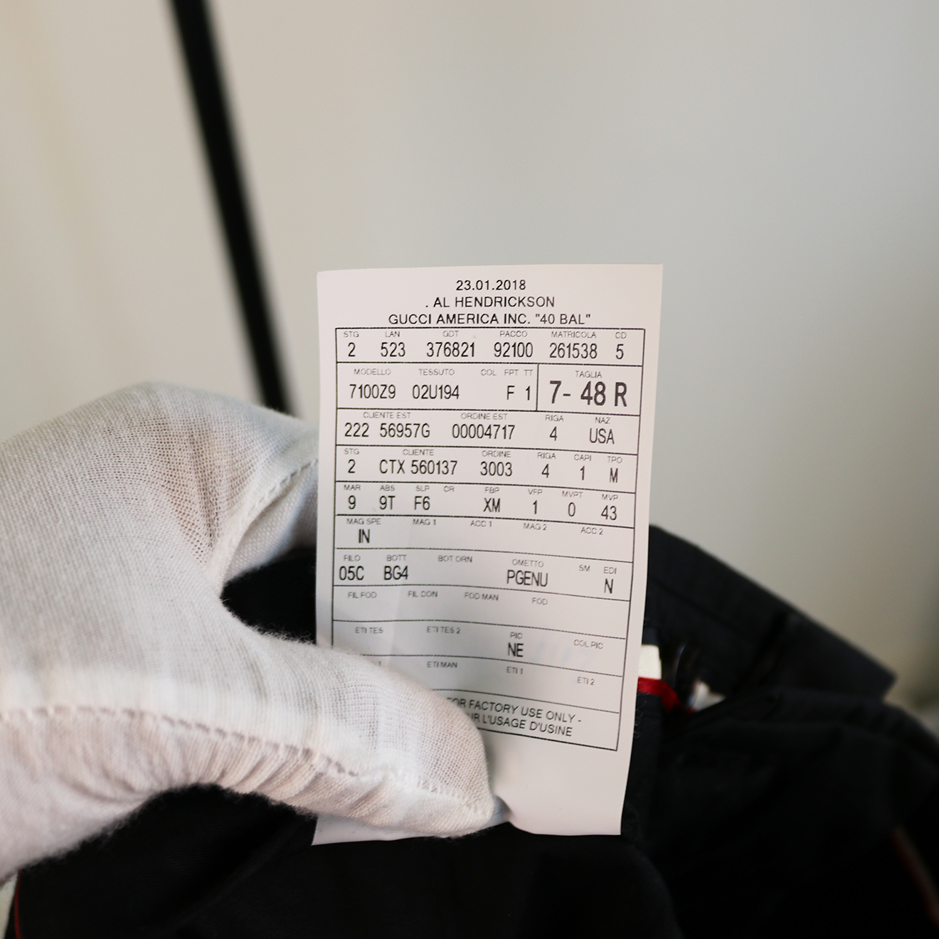 Gucci Black Wool Suit with Loved Dragon Back Embroidery