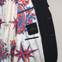 Gucci Black Wool Suit with Loved Dragon Back Embroidery