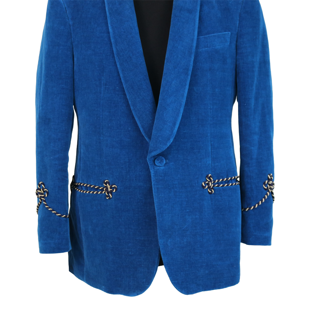 Gucci "Paramount Pictures" Blue Velvet Blazer