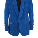 Gucci "Paramount Pictures" Blue Velvet Blazer