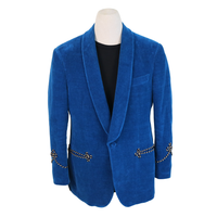 Gucci "Paramount Pictures" Blue Velvet Blazer