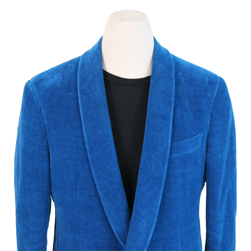 Gucci "Paramount Pictures" Blue Velvet Blazer