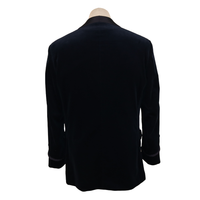 Gucci Black Velvet Smoking Jacket with Satin Shawl Lapel and Rope Knot Detail