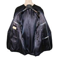 Gucci Black Velvet Smoking Jacket with Satin Shawl Lapel and Rope Knot Detail