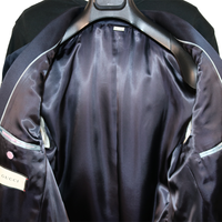 Gucci Black Velvet Smoking Jacket with Satin Shawl Lapel and Rope Knot Detail