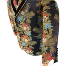 Gucci Black Floral Brocade Blazer with Velvet Lapels