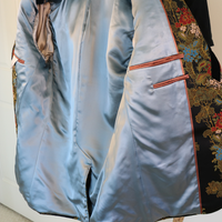 Gucci Black Floral Brocade Blazer with Velvet Lapels