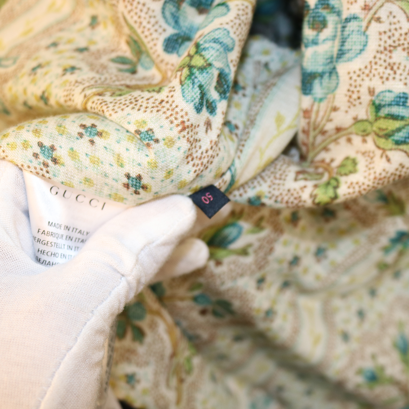 Gucci Hand-Painted Leather Jacket with Pug Art & Crystal Embellishments