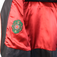 Gucci Black Leather Studded Biker Jacket with Bee Embroidery & Leopard Collar