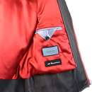 Gucci Black Leather Studded Biker Jacket with Bee Embroidery & Leopard Collar