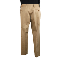Gucci Beige Cotton Trousers with Iconic Bee Detail