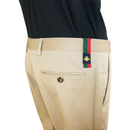 Gucci Beige Cotton Trousers with Iconic Bee Detail
