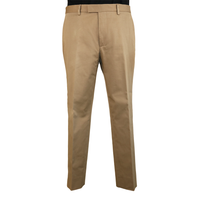 Gucci Beige Cotton Trousers with Iconic Bee Detail