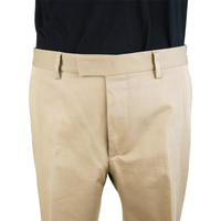 Gucci Beige Cotton Trousers with Iconic Bee Detail