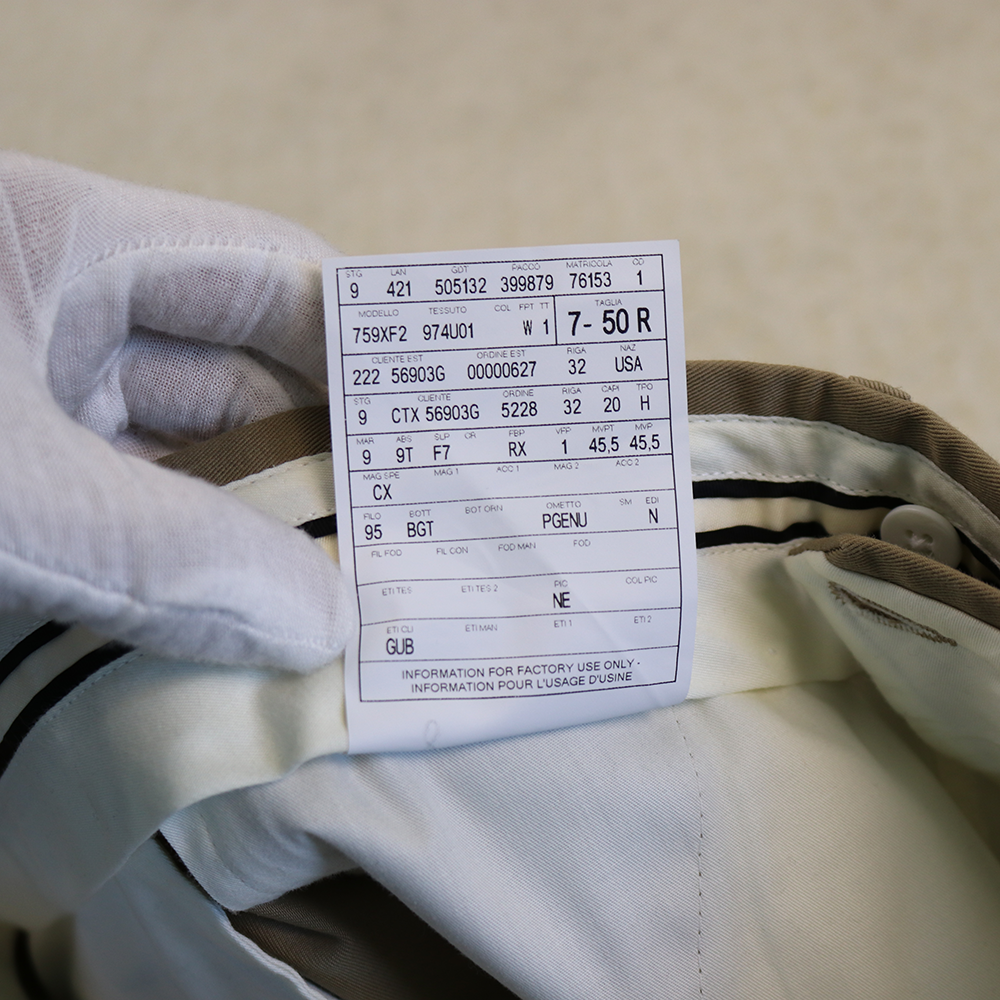 Gucci Beige Cotton Trousers with Iconic Bee Detail