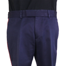 Gucci Navy Trousers with Red and Green Side Stripe