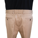 Gucci Beige Cotton Chino Trousers with Web Stripe Side Detail