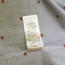 Gucci Blue Gingham Cotton Shirt with All-Over Red Heart Embroidery